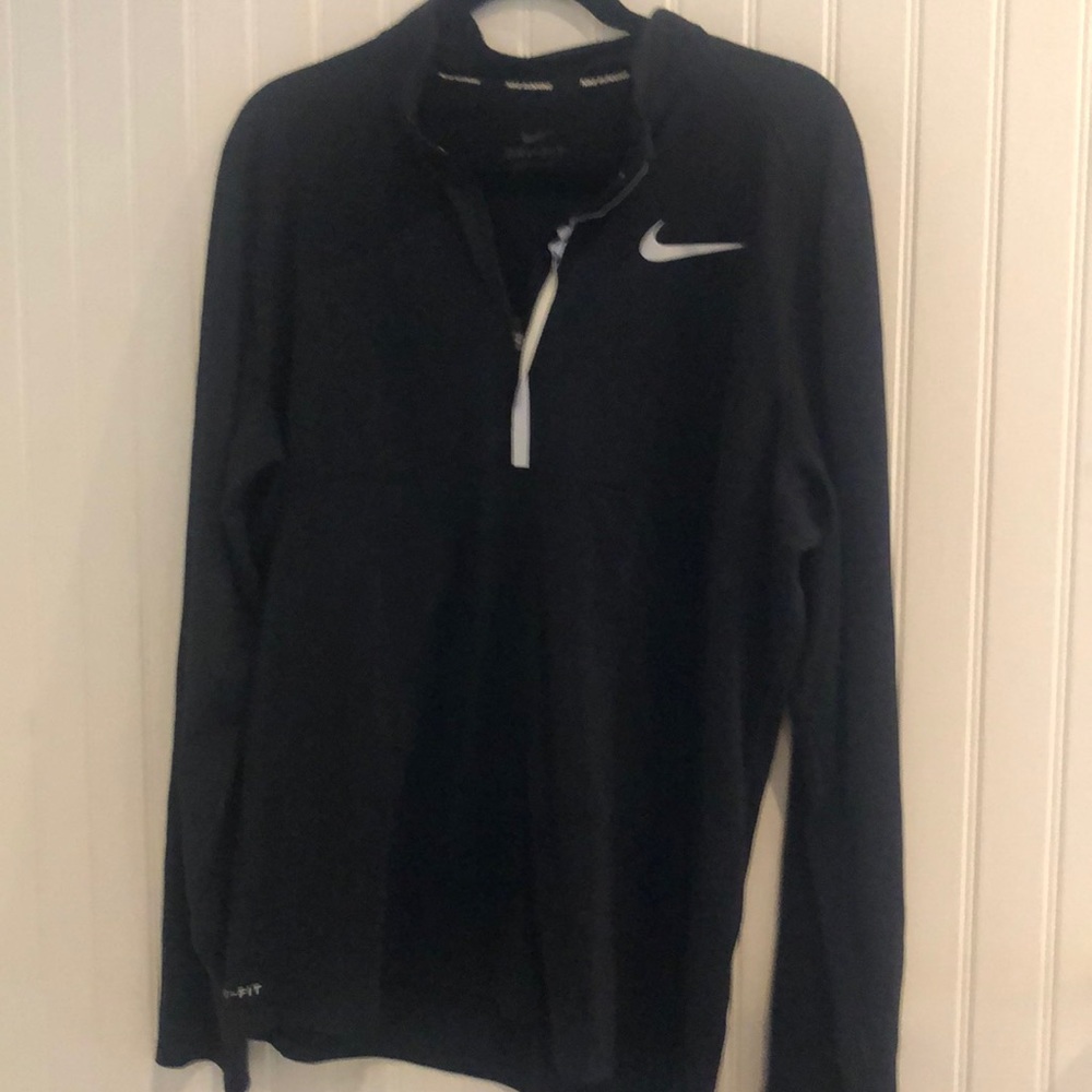 Black nike zip top long sleeve shirt